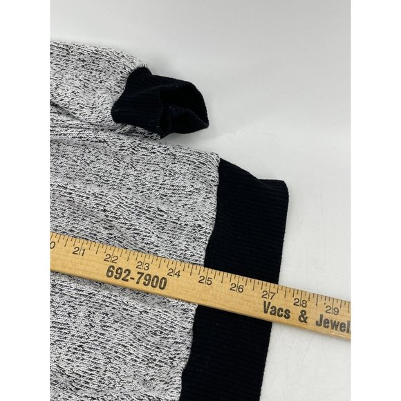 West Kei Women's Black White Knit Tunic Sweater Size XL Rhinestones Pearl Neck - Picture 9 of 10